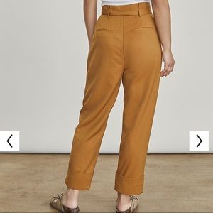 Belted waist pants